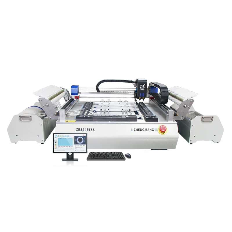 Zhengbang Manufacturer Automatic Pick And Place Machine Desktop 2 Head High Precision Pcb Making Machines For LED Assembly Line