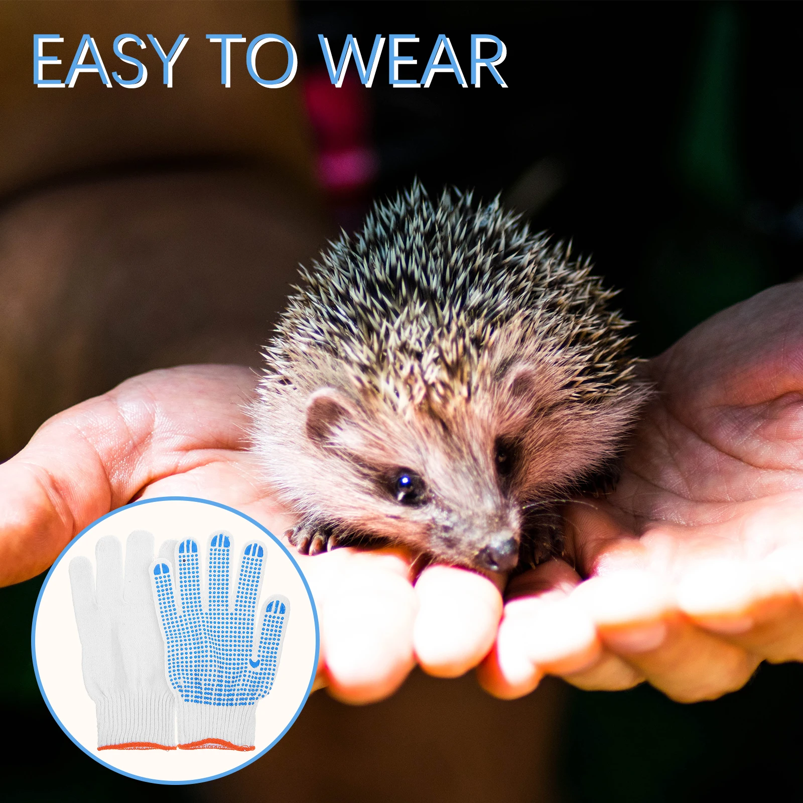 

1 Pair Anti-Bite Gloves Thicken Breathable Protection Gloves For Pet Lovers Cut Resistant Gardening Wild Animals Handling