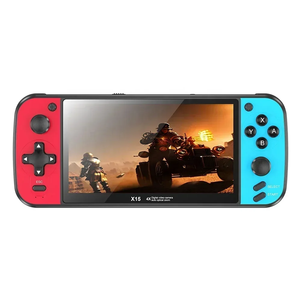 

New Handheld game players X15 5.5inch HD screen TV connection E-books MP3 MP4 Portable retro games Pocket video game console