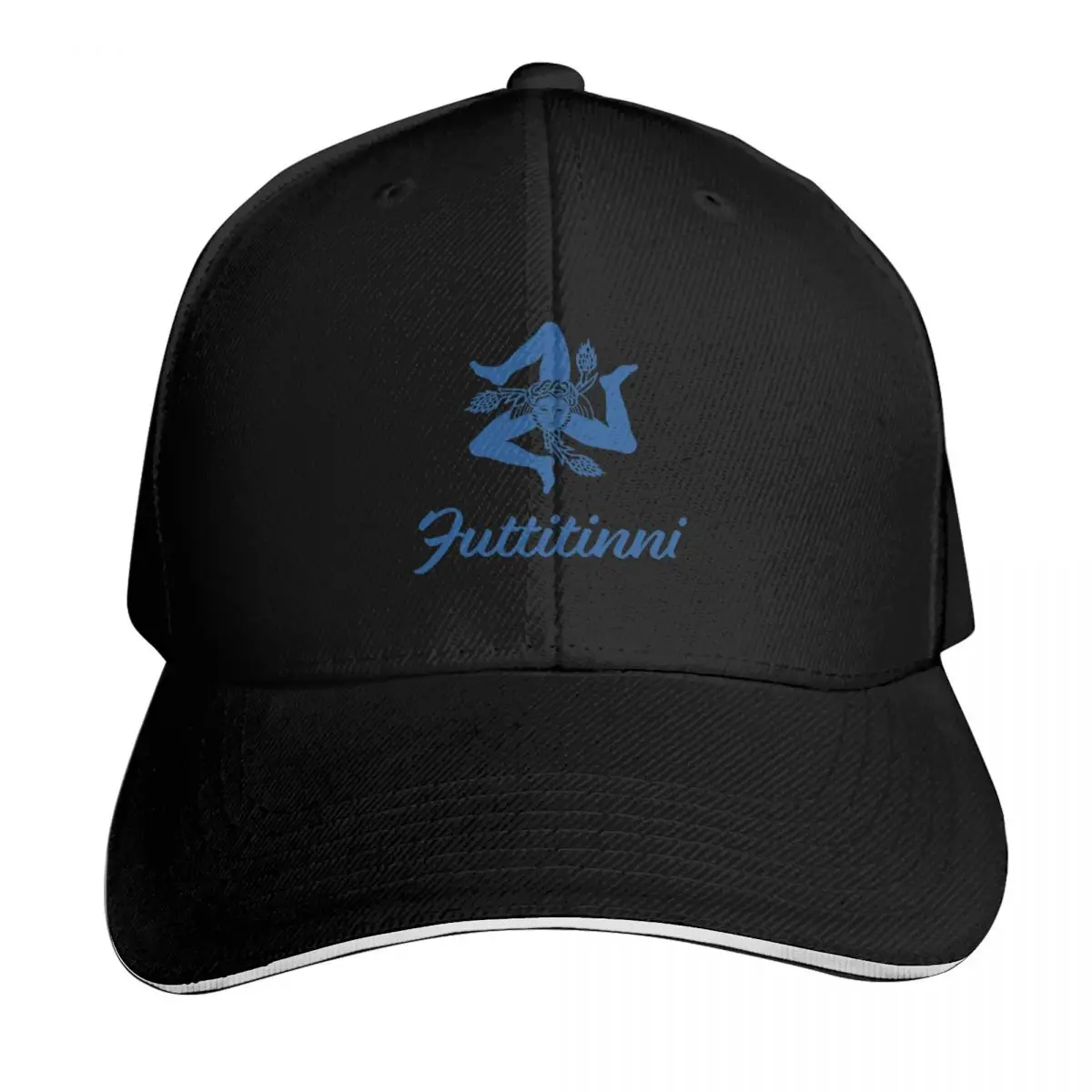 Sicilian Trinacria and Futtitinni Baseball Cap Low Profile Unstructured Unisex for Men Women Outdoor Golf Running Hiking