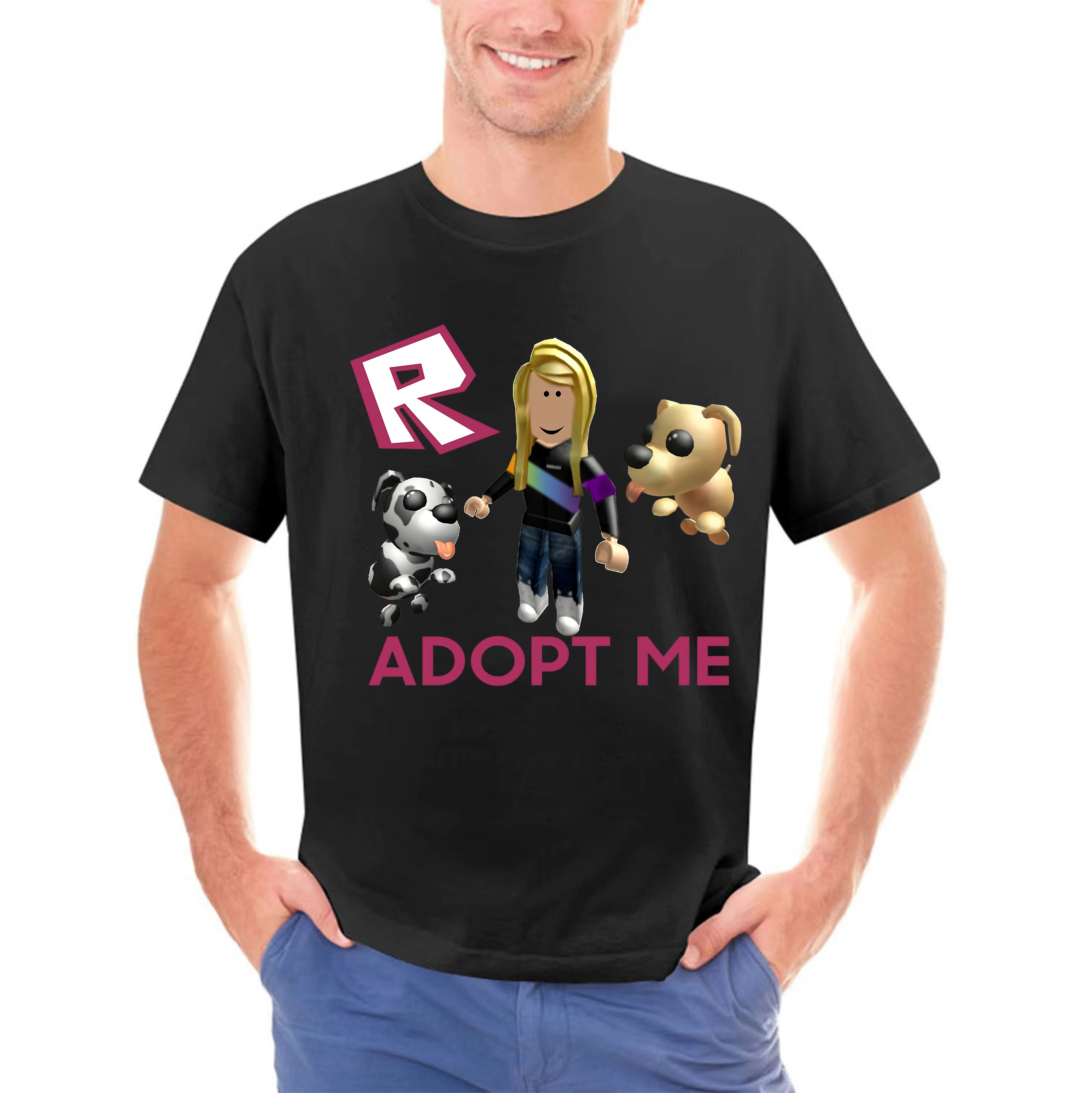 Adopt Me R o b l o x Girl Birthday Rainbow Classic Tshirt DMN T-Shirt