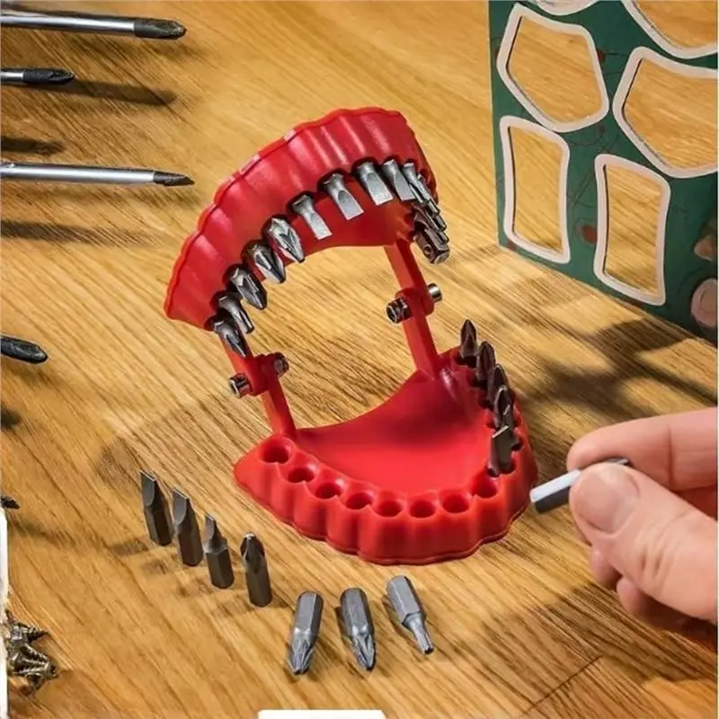 DTEN-Screwdriver Organizer Set Denture Bit Holder Denture Drill Bit Holder
