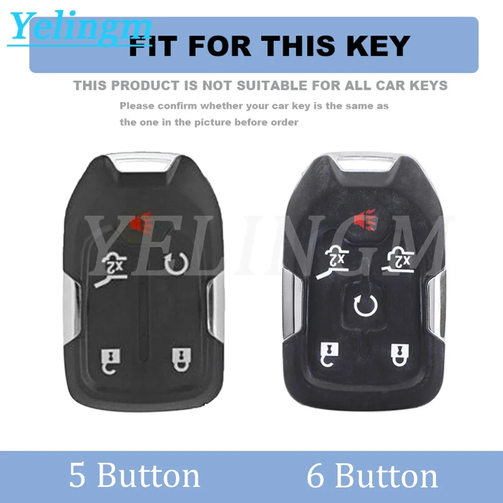 New Gold Tpu Car Key Fob Cover Case for GMC Terrain Yukon Acadia Canyon Accessories for Chevrolet Suburban Tahoe 2017 2018 2019