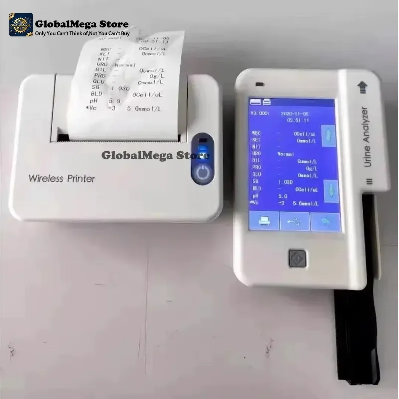 Portable Vet Urine - UPC | 4-Wavelength Tech | Auto pH/Color Adjust | with urinalysis test strips and Wireless