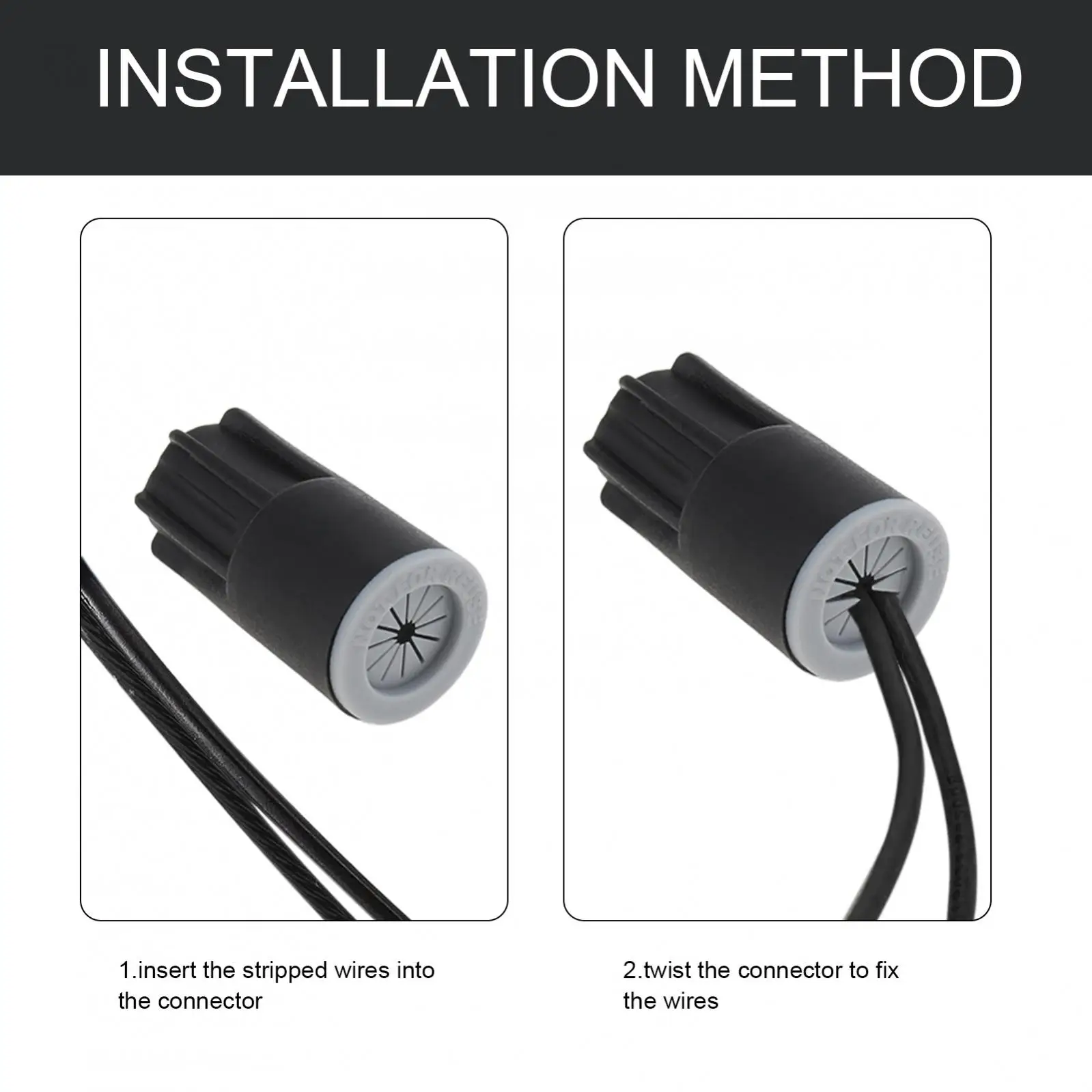 20pcs Waterproof Outdoor Electrical Connector Cable Terminal Waterproof Connector Landscape Wire Splice for Building Application