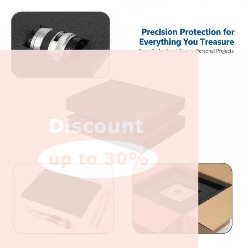 [1Pcs Polyethylene Block Sheet Cuttable Foam Padding Insert Cases Polyethylene Foam Sheets For Packing Toolbox Storage Craft Pa