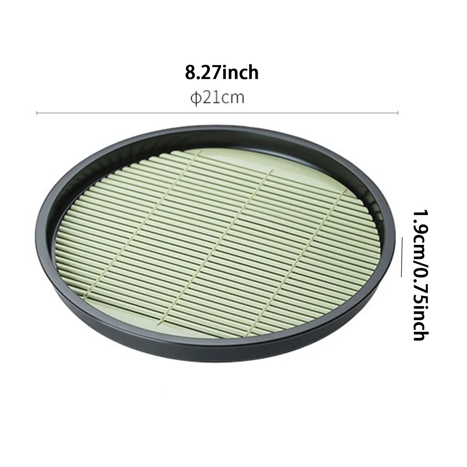 Soba Noodle Plate Sushi Plate Appetizer Tray Practical Food Platter Udon Noodles Dish with Drain Mat for Kitchen Home Restaurant