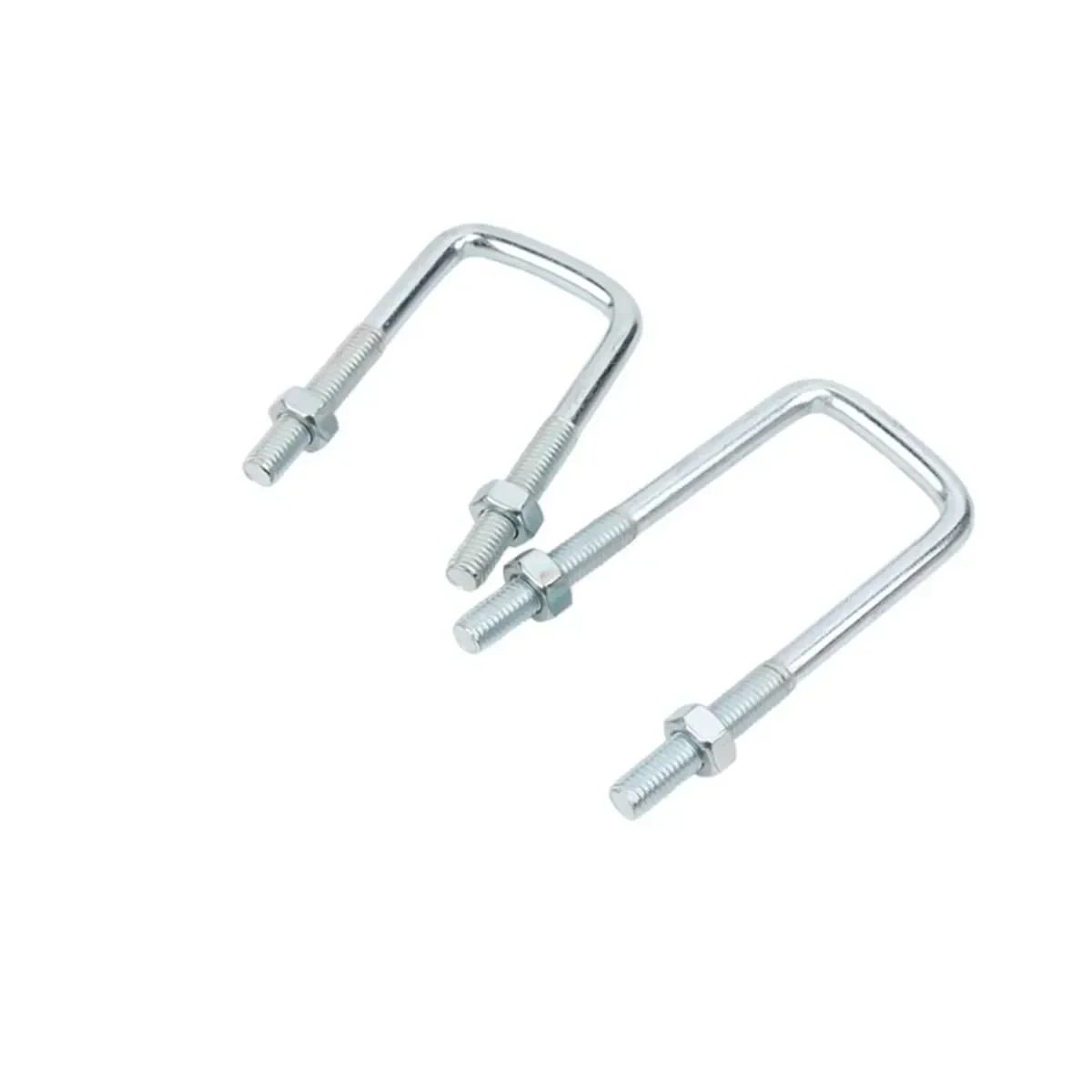 Ângulo direito galvanizado em forma de U Parafuso e Porca Set, Fastener, M6, M8