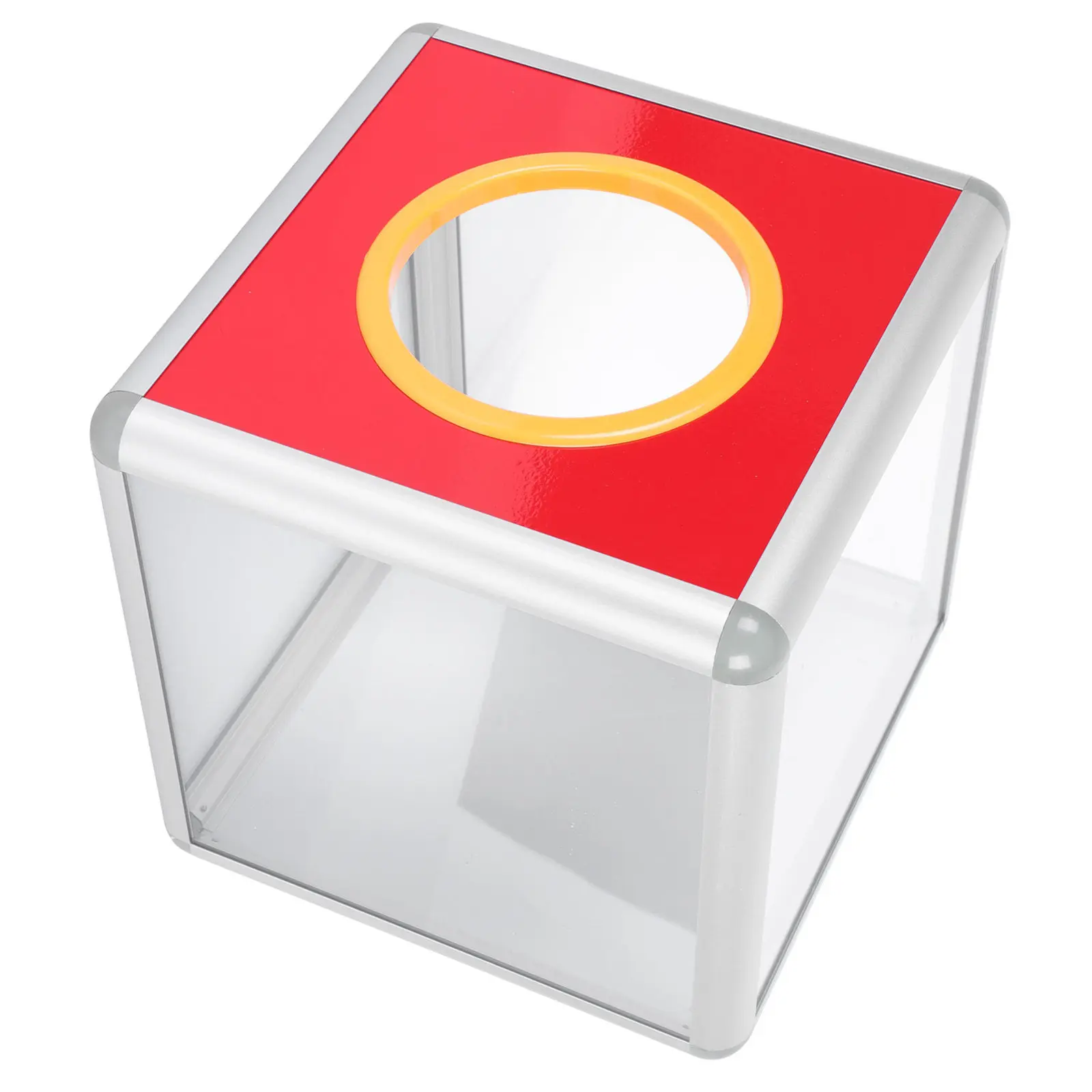 1Pcs Transparent Donation Box Sturdy Lockable Draw Box for Fundraising Votes Collection Charity Suggestions Secure Storage