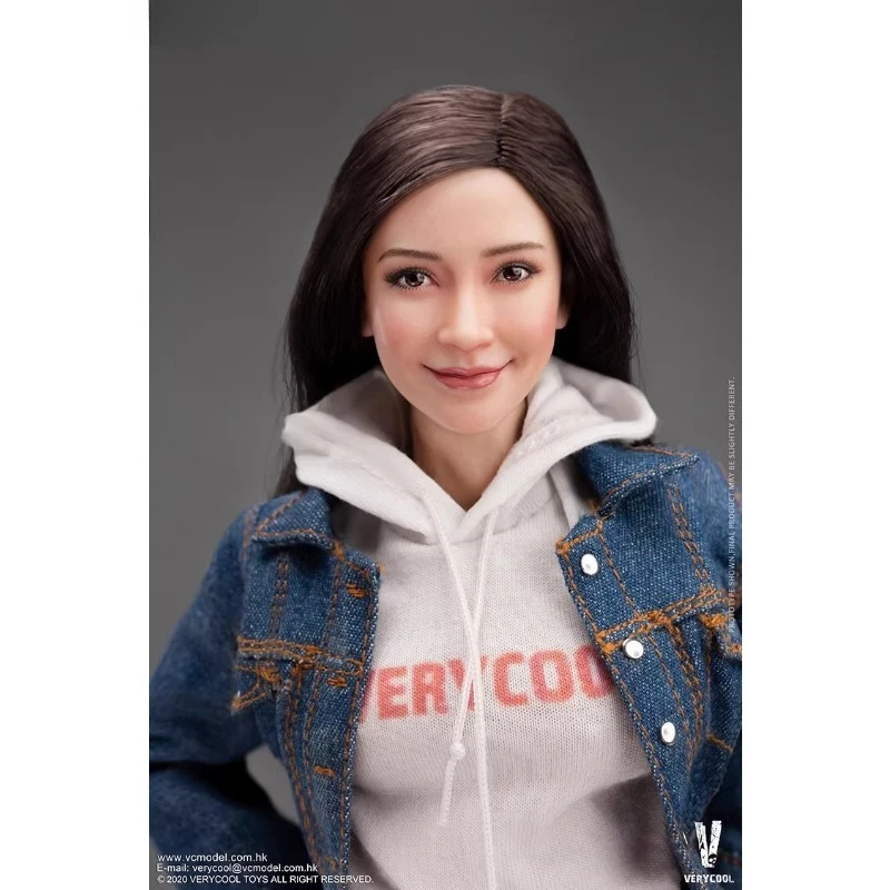 Angelababy หัว Sculpt 1/6 Scale เอเชียความงามหญิงหัวแกะสลักรุ่น GC011 FX10 สําหรับ 12 "Action Figure ตุ๊กตา Body Dress Make Up