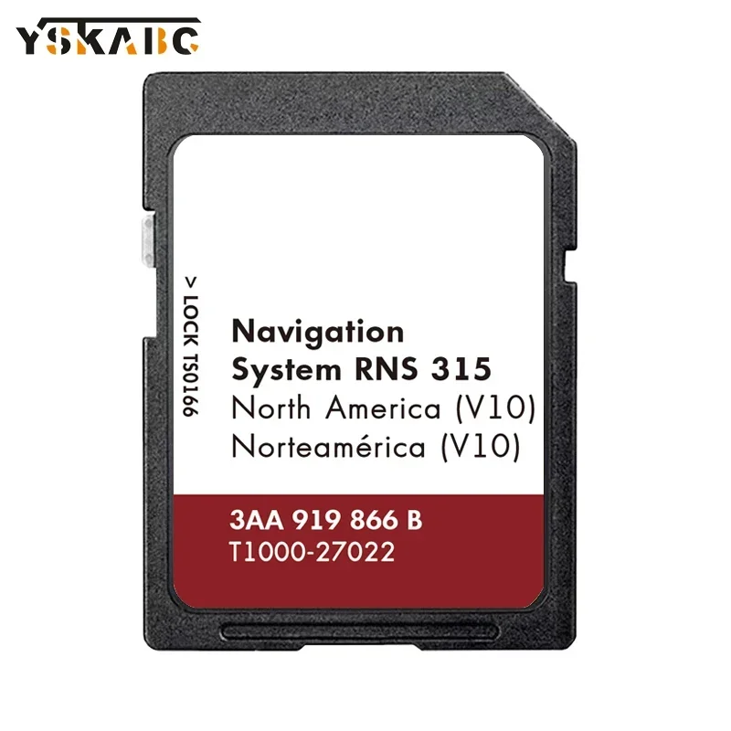 

GPS-карта SD для системы RNS 315, подходит для VW Passat GTI CC EOS Golf Jetta, обновление навигационной карты для Северной Америки, 8 ГБ, GPS-навигация.