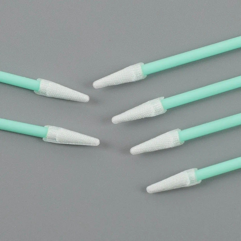 100Pcs Dust Free Digital Camera Cleaning Brush Non-Fluffy Fiber Tips Fine Precision Cleaning Swabs Plastic Handles