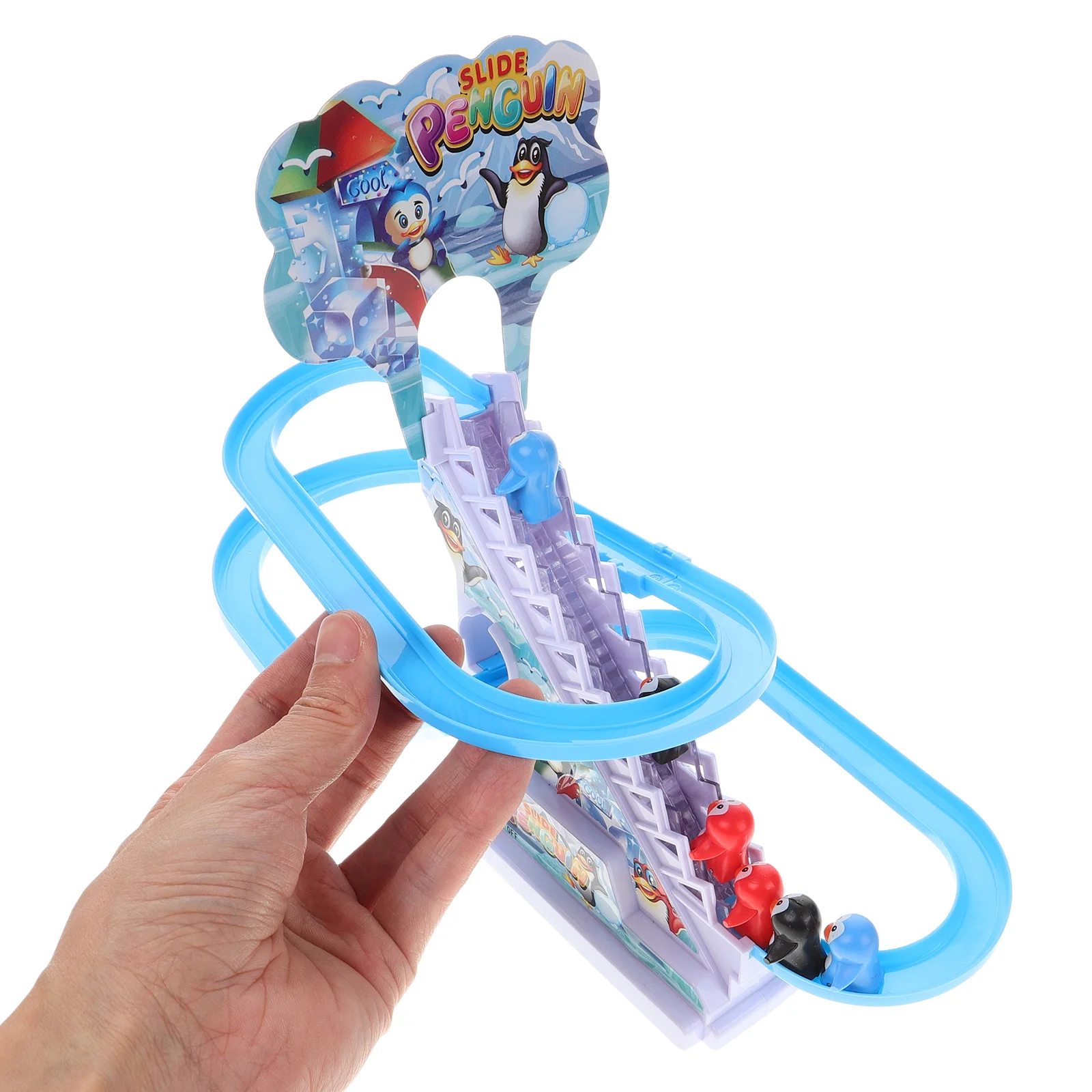 PenEcolToy-Kit coulissant d'escalade de canard pour enfants, jouets d'escalier, puzzle pour garçons et filles