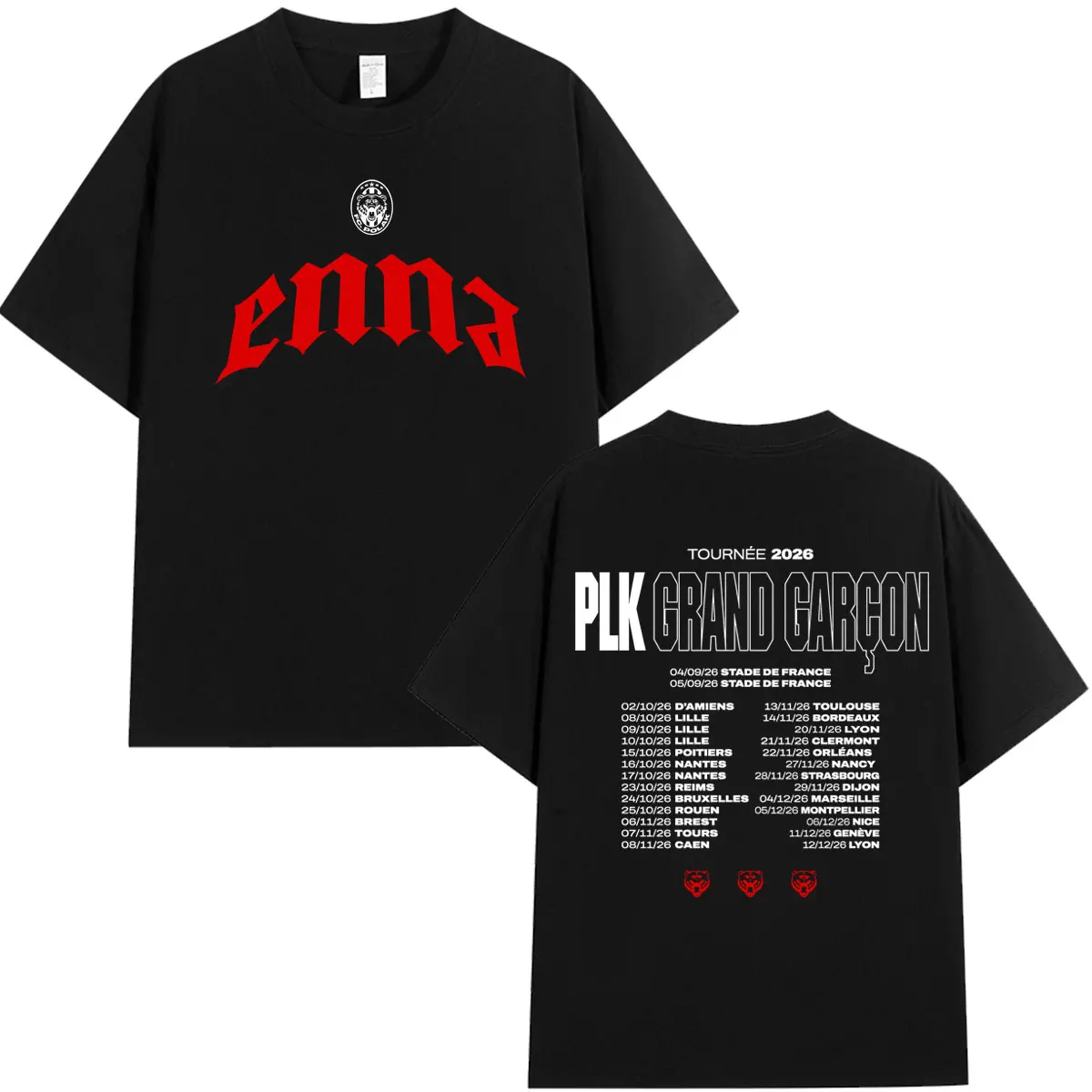 Rapper PLK Grand Garcon 2026 Tour Merch T Shirt Men Women Clothing Fashion Hip Hop Oversized Casual Cotton Short Sleeve T-shirts