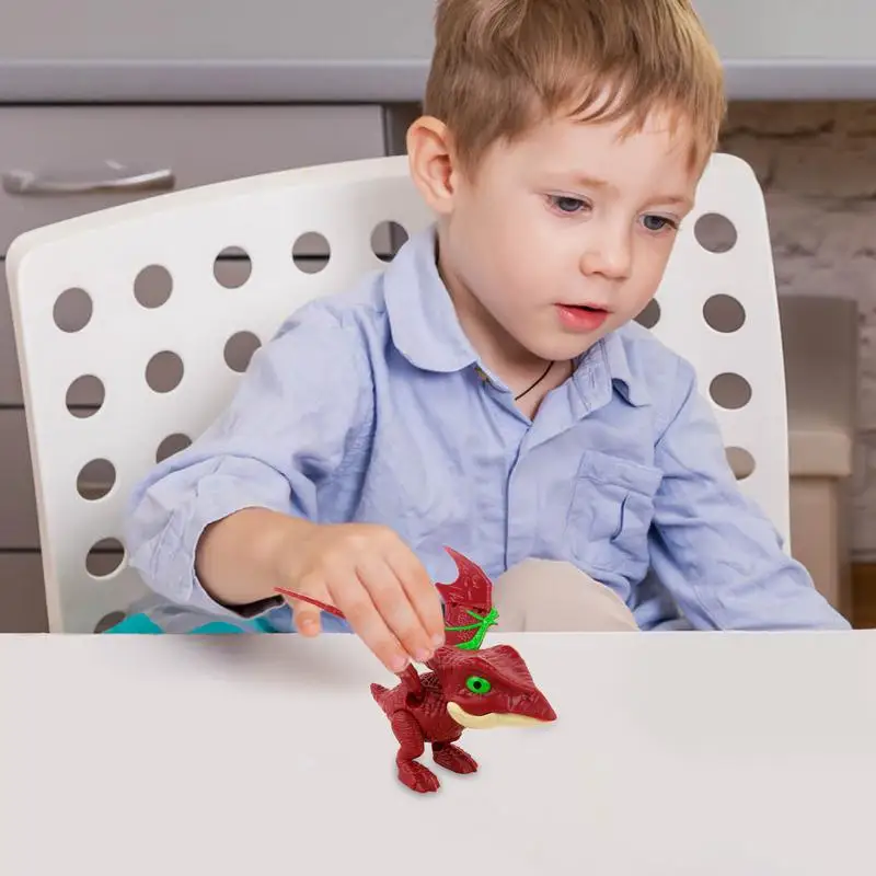 Finger Biting Dinosaur Toy Movable Joints Funny Dino Creative Tricky Simulation Dinosaur Model Toys Kids Educational Toys Gifts