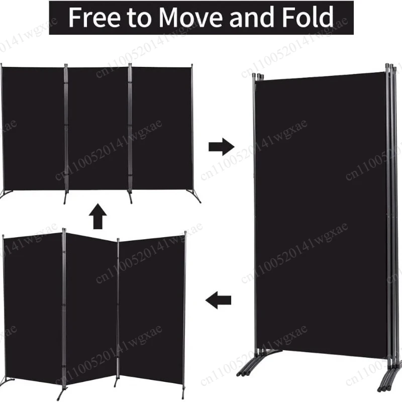 Foldable Mobile Partition Screen, Push-Pull Movable Divider for Office & Hotel Space Separation
