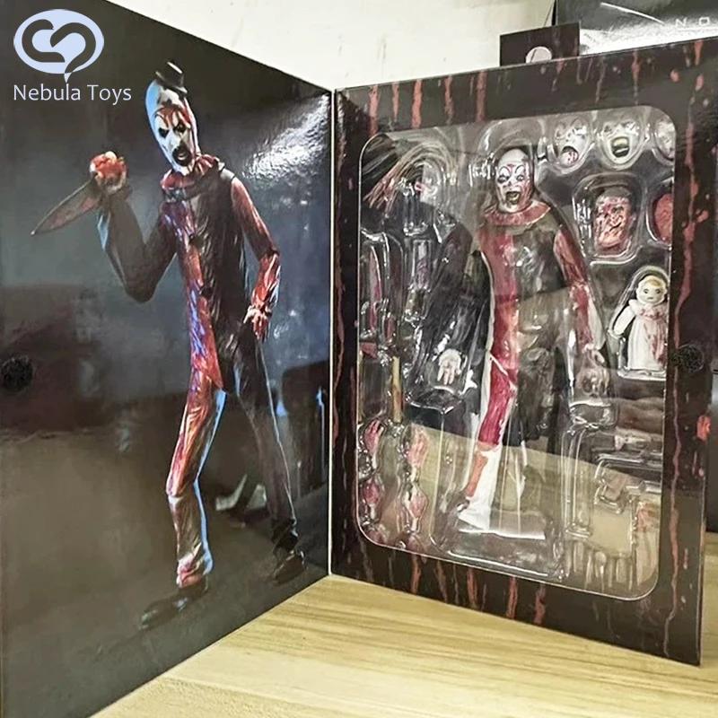 

7 Inches Damien Leone'S Terrifier Ultimate Art The Clown Action Figure Blood Soaked Figures Collection Statue Models Toy Gift