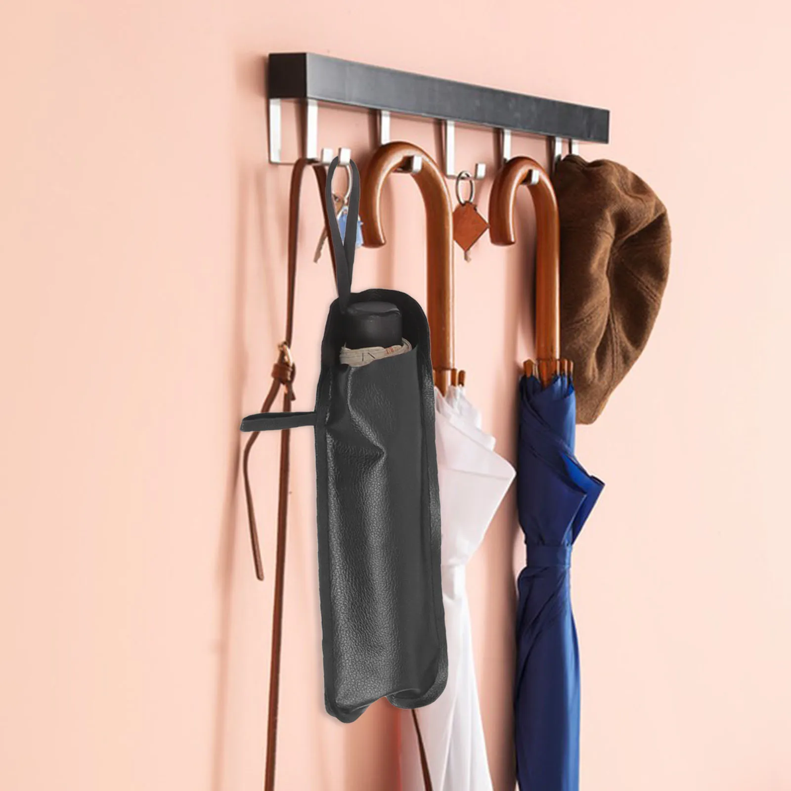 

2Pcs Folding Umbrella Bag Portable Protective Storage Pouch Lightweight Umbrella Cover Holder for Travel Outdoor