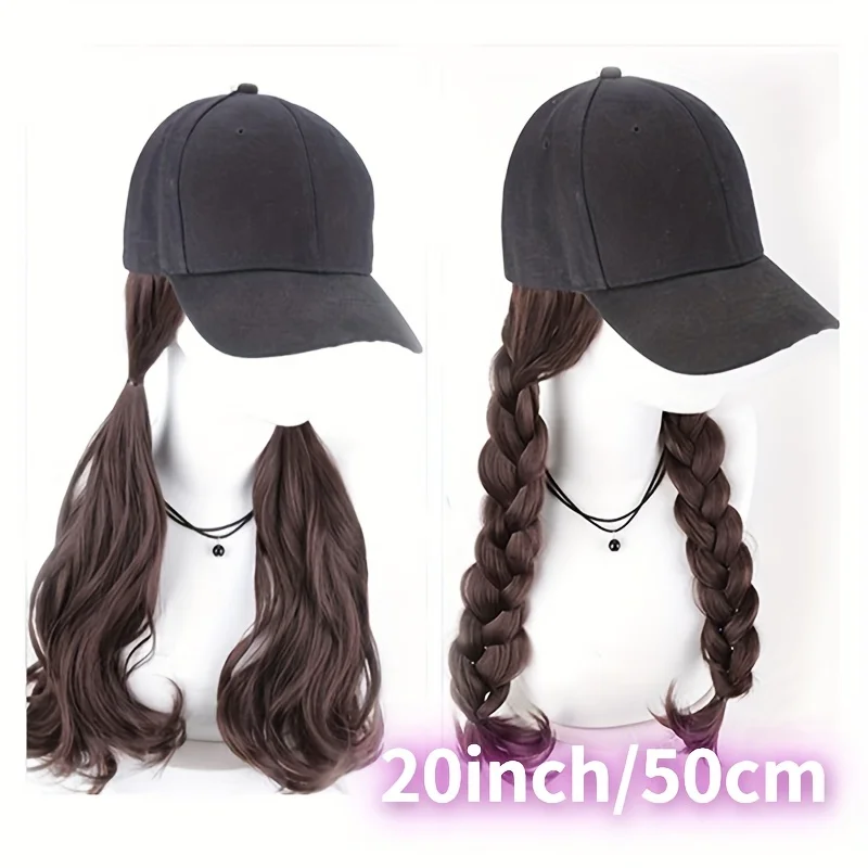 22 inch Four Colors Wave Wig Accessories with Baseball Cap