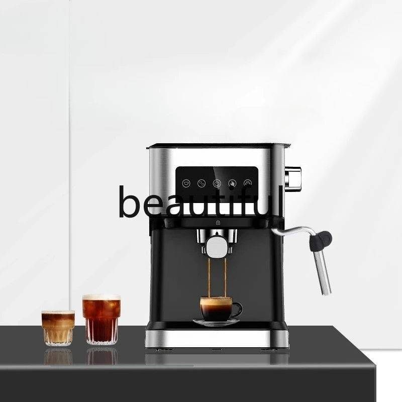 Italian coffee machine, small household full semi-automatic, steam milk foam