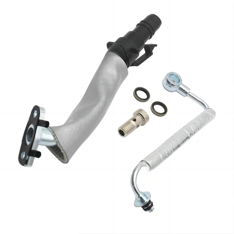 Turbocharger Turbos Oil Return Drain Pipe Tube & Oil Feed Pipe Reliable Functionality Easy Install for 55587854 55592600