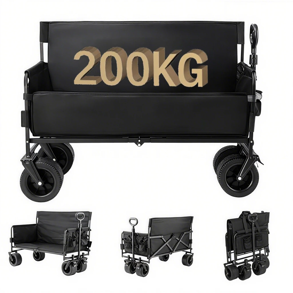 

Trailer Camper Folding Camping Cart Portable Baby Travel Bed Baby Travel System Beach Baby Seat Portable Baby Seat With Storage