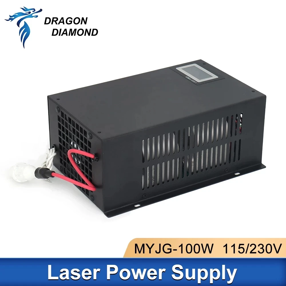 80-100W CO2 Laser Power Supply Display Screen 110V 220V PSU Source for CO2 Laser Engraving Cutting Machine MYJG 100W