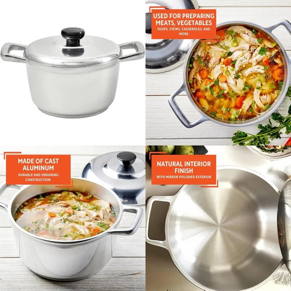 

6 Quart Heavy-Duty Cajun-Style Cast Aluminum Dutch Oven by IMUSA