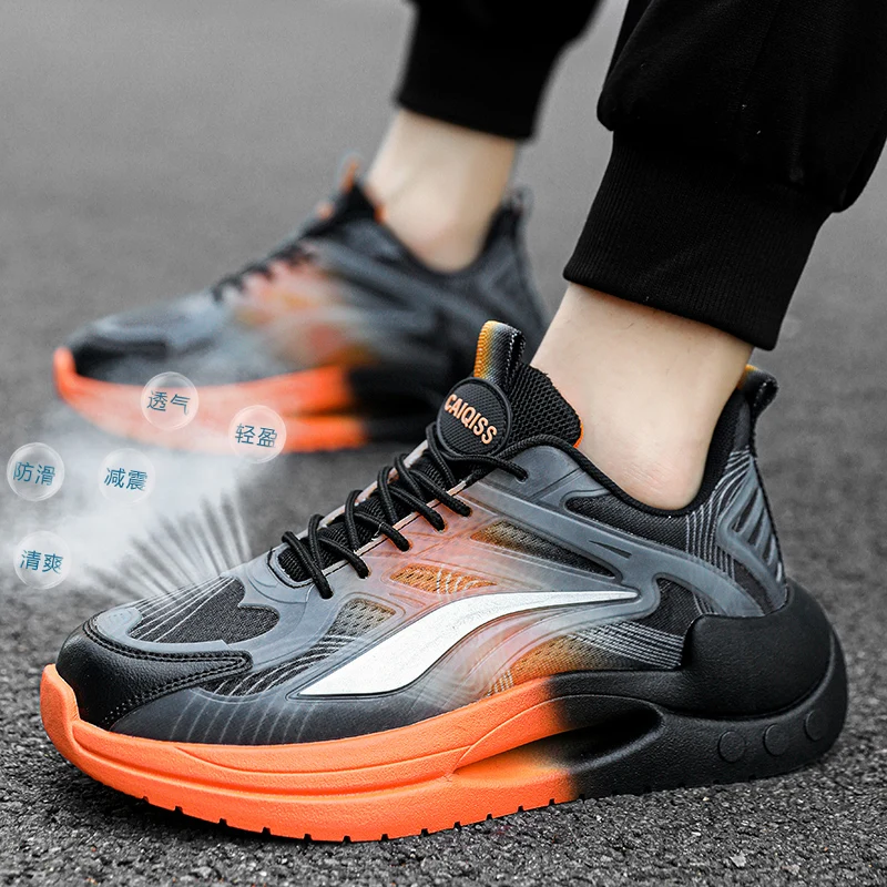 Fashionable Casual Sports Shoes for Men, Breathable Mesh Running Shoes - Thick-Soled Height-Increasing Youth Sports Shoes, Women's Jogging Shoes, 2026 New Versatile Models, Sizes 36-45