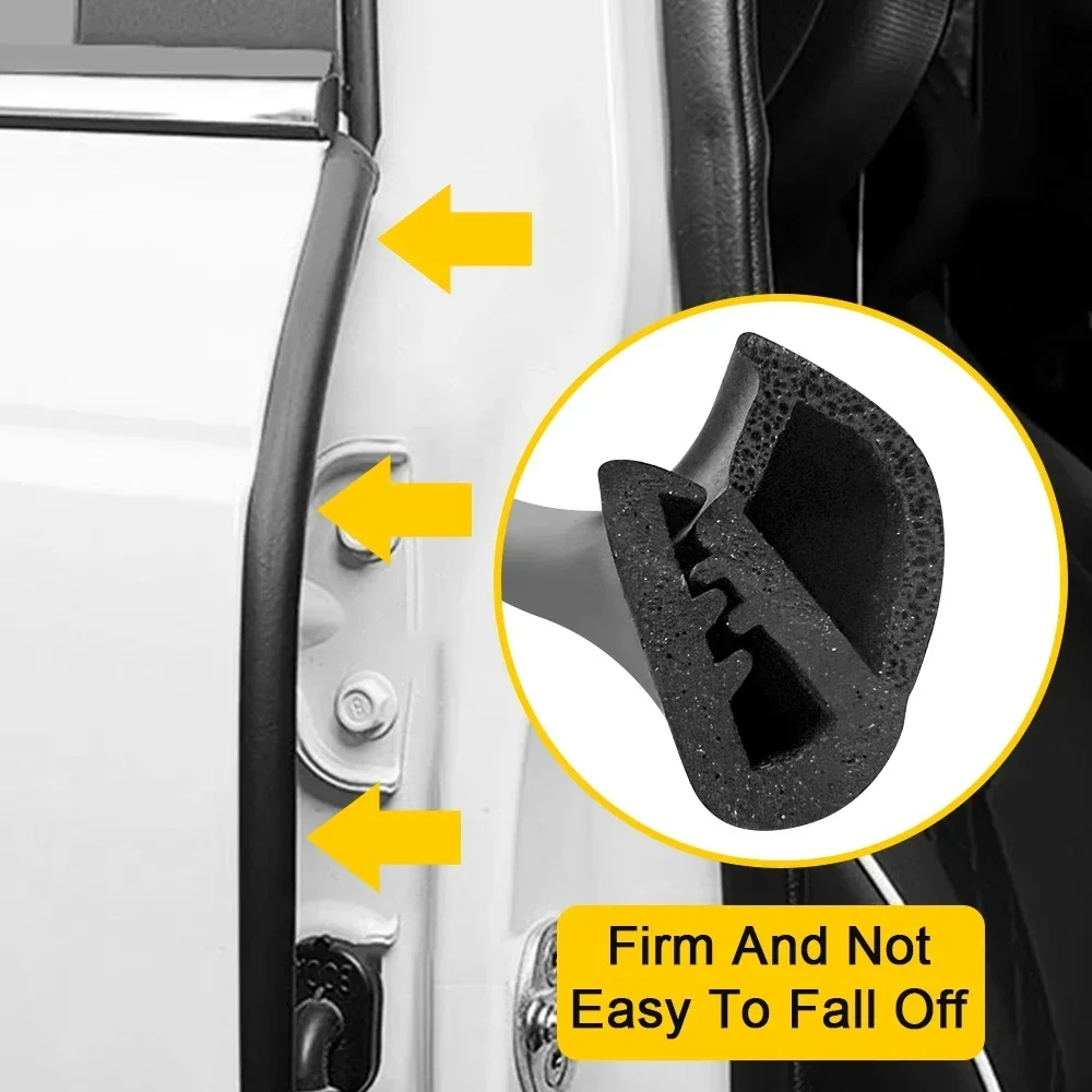 

1,6/2 м утолщенная резиновая уплотнительная лента для стойки B, уплотнительная лента для края двери автомобиля, защита от царапин, звукоизоляция для дверей автомобиля, все автомобили