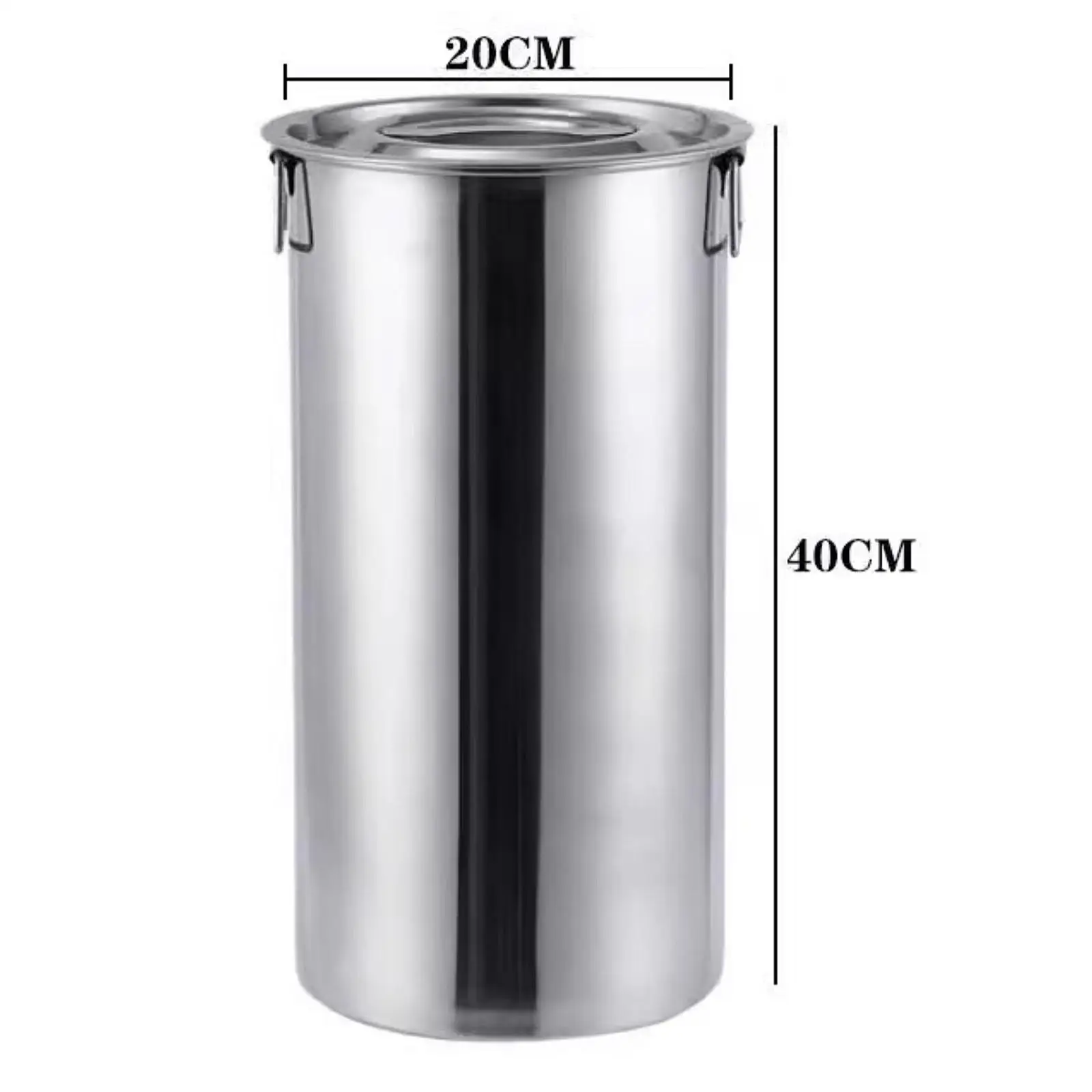 Stainless Steel Bucket with Lid Milk Pail with Double Handle Beverage Drink Dispenser for Beach Outings Party Kitchen BBQ