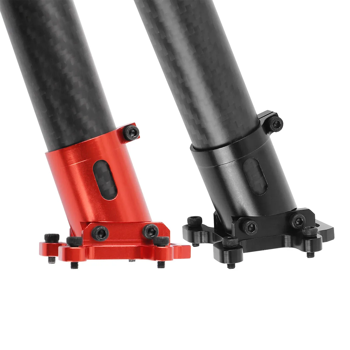 Multirotor UAV Carbon Fiber Landing Gear 120 Degree Tilt Angle Connector CNC Stabilizing Aircraft Fixing Piece 25mm