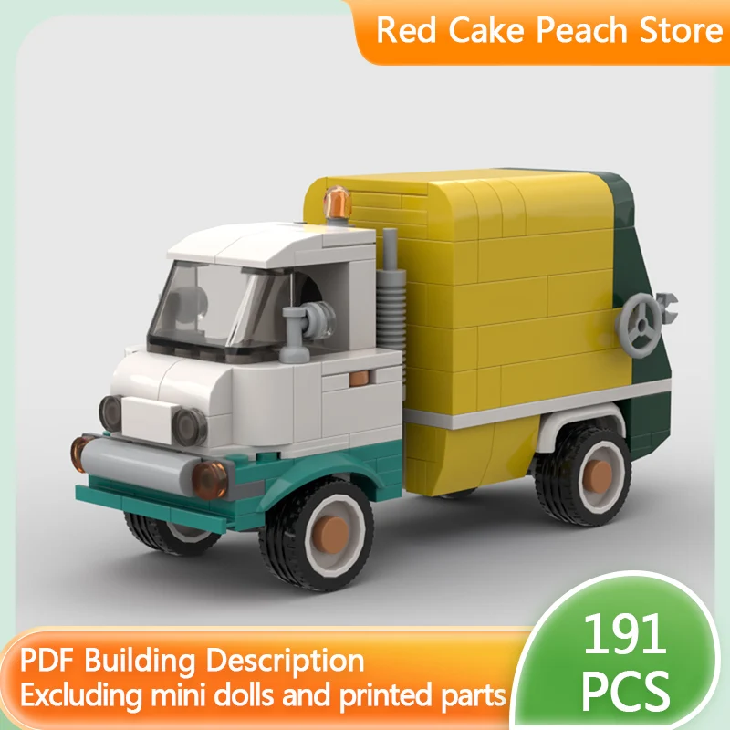 

Speed Racing Car Model MOC Building Bricks Vintage Garbage Truck Modular Technology Children Holiday Gifts Assemble Toys Suit