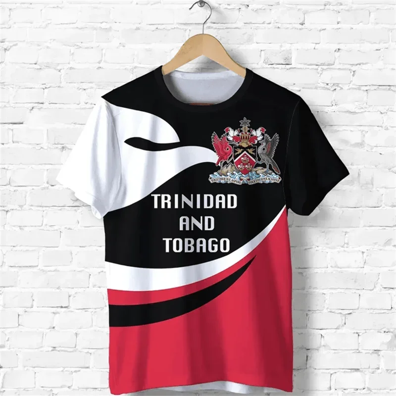 

Trinidad And Tobago Flag Map 3D Printed T Shirt For Men Clothes Fashion Male T-Shirt National Emblem Tshirt Independence Day Tee
