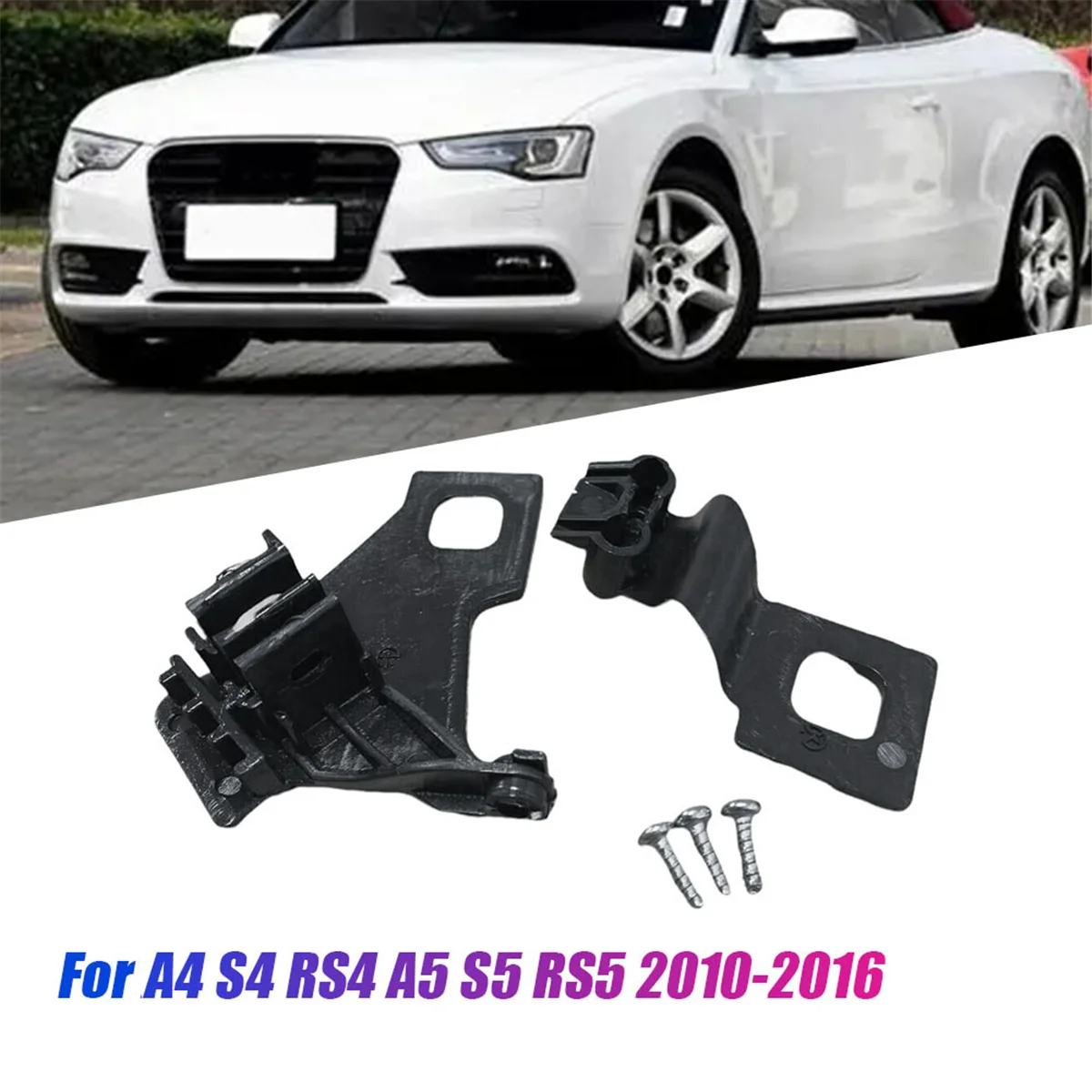 Left Headlight Housing Bracket Repair Kits 8T0998121B for Audi A4 S4 RS4 A5 S5 RS5 10-16 Head Light Fixed Claw Holder