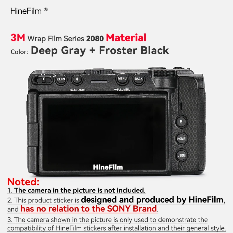 Hinefilm Skin für Sony ILME-FX5 Kamera, Aufkleber für Sony ILME-FX5B Kamera, Dekorfolie FX5 FX5B, Schutzfolie FX 5, kratzfeste Folie – Detail 19