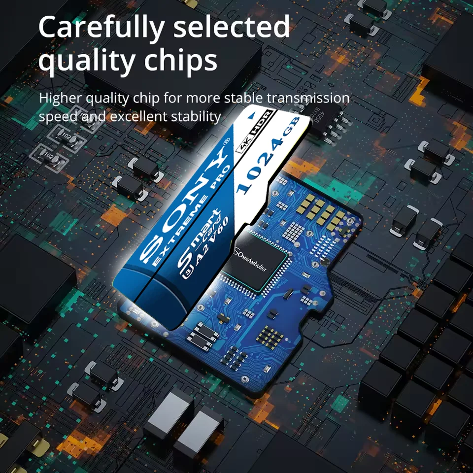 SONY High Speed Micro SD Card 128GB/256GB/512GB/1TB Class 10 UHS-I TF Flash Memory Card for USB Pen Drive