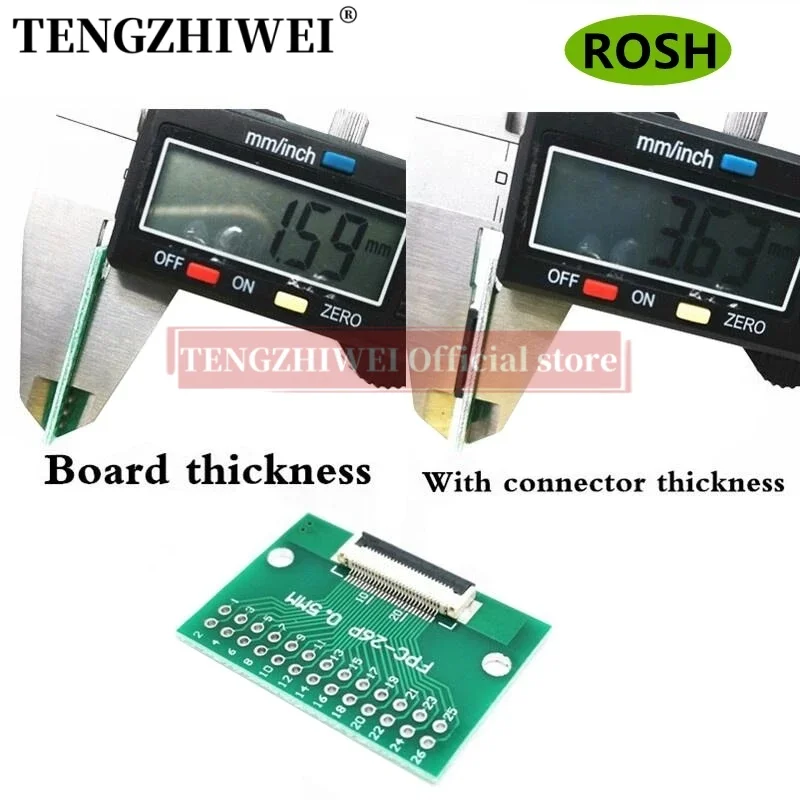 5 шт., плата адаптера FFC/FPC 0,5 мм-26P до 2,54 мм