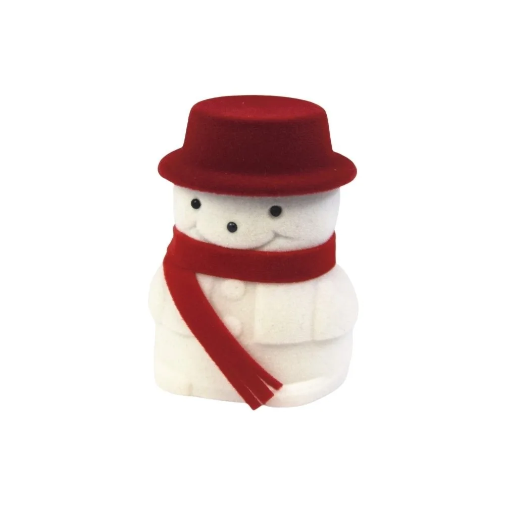 

Christmas Bell Christmas Jewelry Box Snowman Flocked Christmas Tree Ornament Storage Wedding Santa Claus Rings Box Gifts