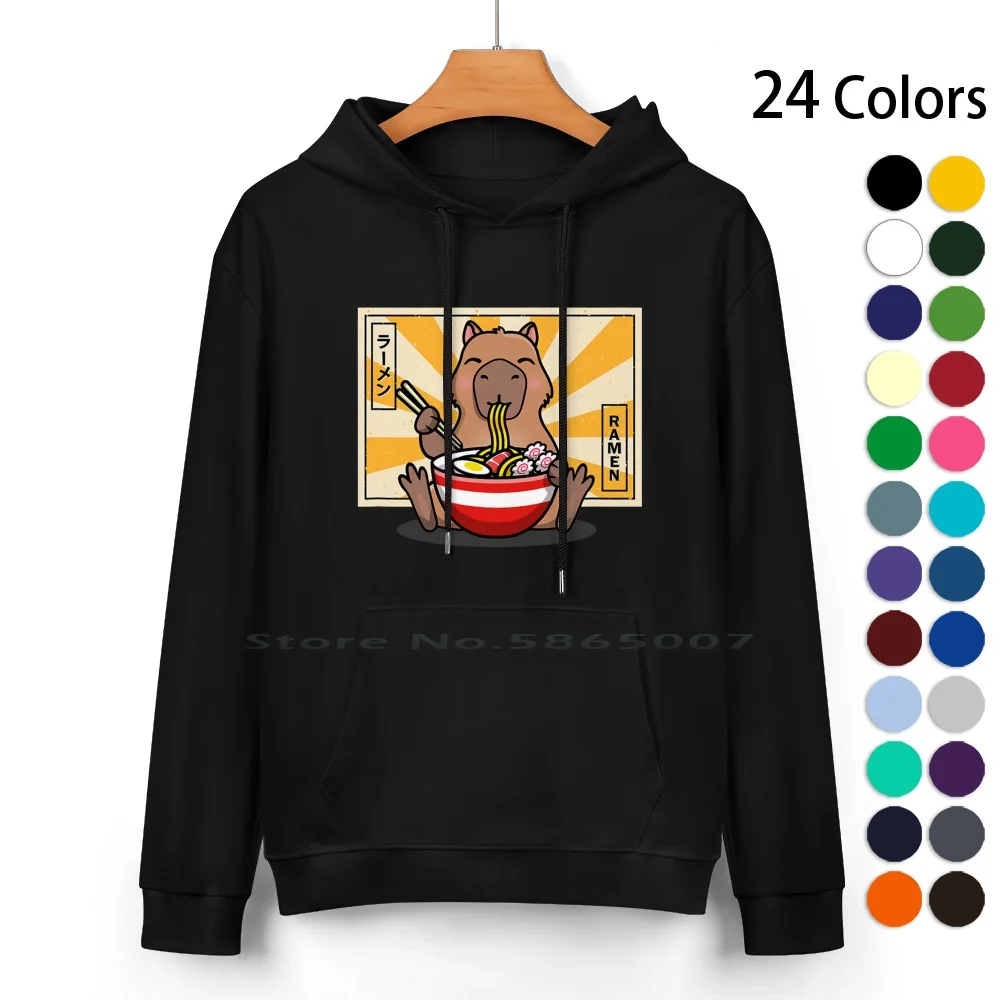 

Capybara Pure Cotton Hoodie Sweater 24 Colors Cute Rodent Capybaras Animals Funny South America Capibara Guinea Pig Carpincho