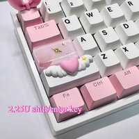 2.25u Shift / Enter Love Wings Personalized Keycaps for Cross Axis Mechanical Keyboard Cute OEM Supplement Key Caps