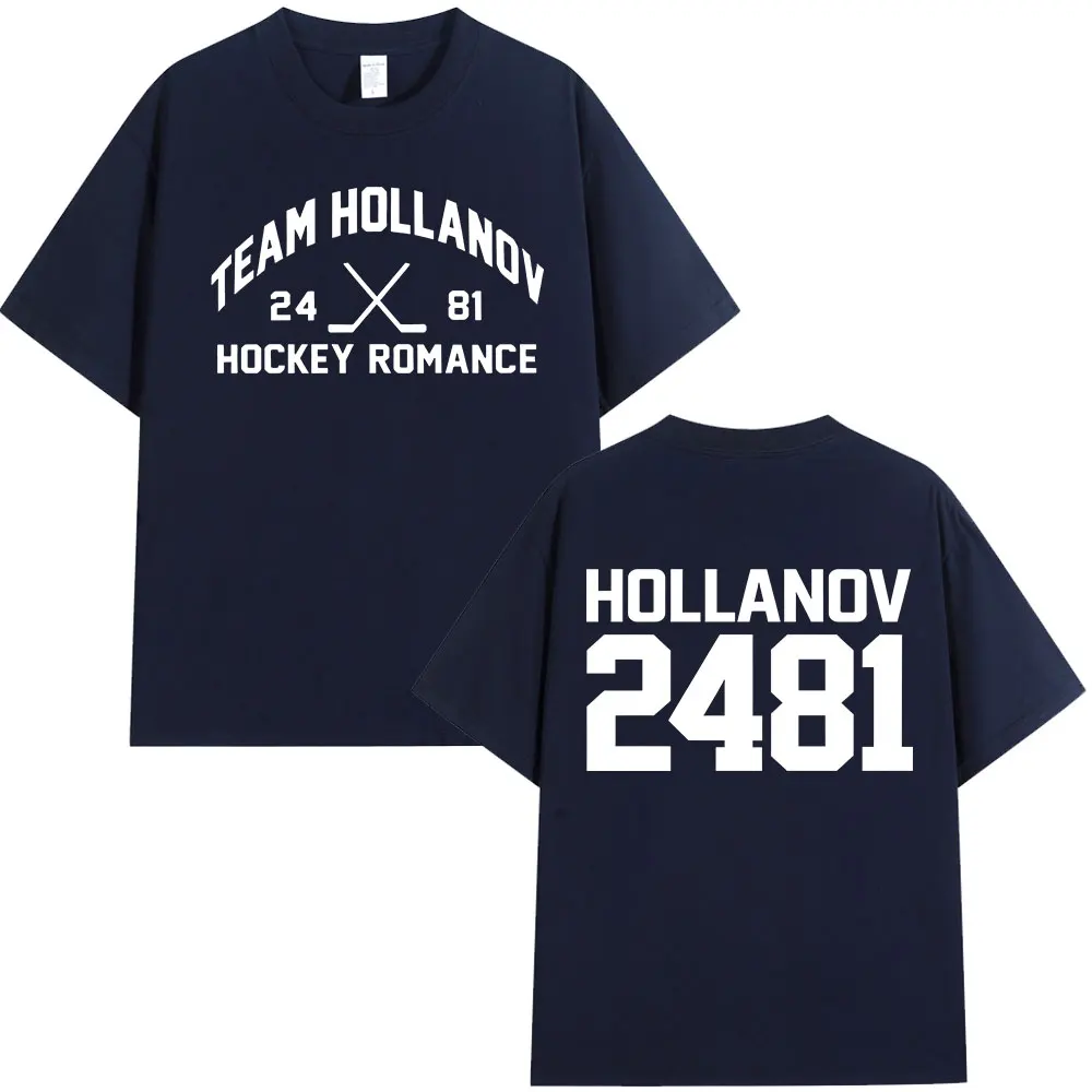 Heated Rivalry Shane Hollander‌ Ilya Rozanov Hollanov 2481 T-shirts Men's Clothing Fashion Vintage T Shirt Cotton Casual T-shirt
