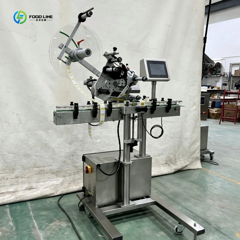 Labeling Machine Automatic Sticker Label Applicator For Bottle Packaging FL Customized