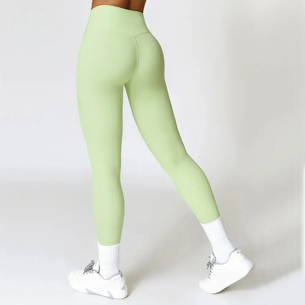 

Nylon Gym Workout Yoga Pants Women Leggings For Fitness High Waist Long Pants Women Running Hip Push Up Tights Women Clothing