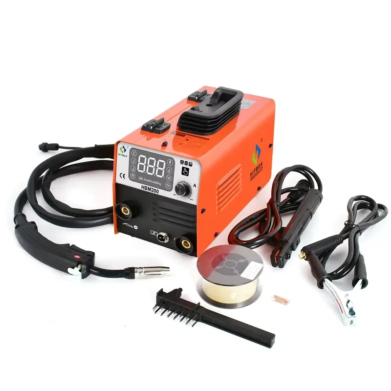 Welding Machine 3 in 1 MMA MIG Lift TIG Welder for Professional DIY Home Use Portable Inverter DC Power Supply HBM200 Model
