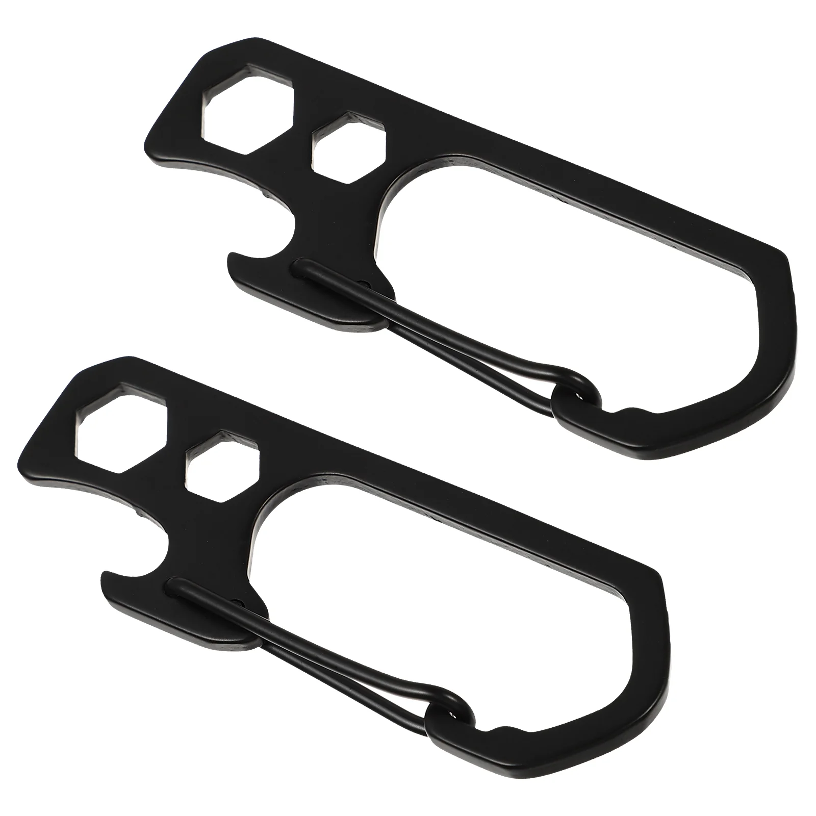 

2pcs Stainless Steel Hanging Buckles Outer Hexagon Wrench Climbing Carabiner Buckle Hanging