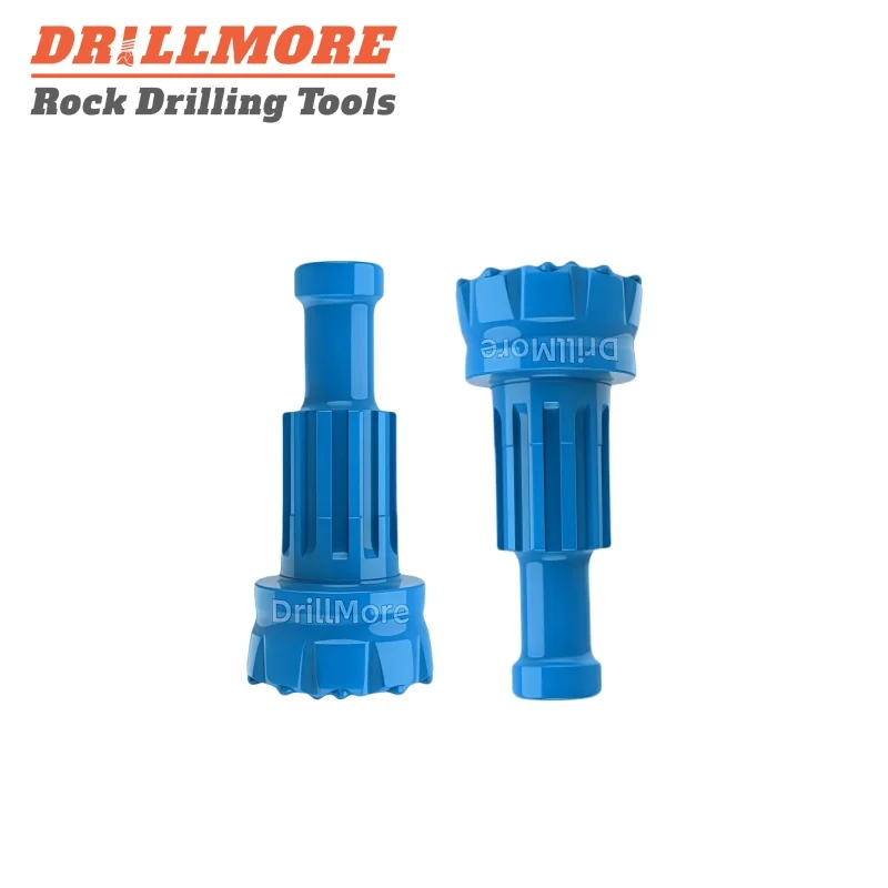 DrillMore 8-Inch DTH Bits Coal Mining Road Construction High Strength Carbon Steel Forged Drilling Tool 3-Year Warranty