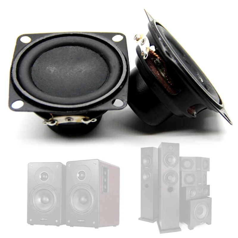 53mm Speaker Unit Compact 2inch 4 ohm 10W Speaker Replacement Versatile Metal Speaker Component for Portable Devices