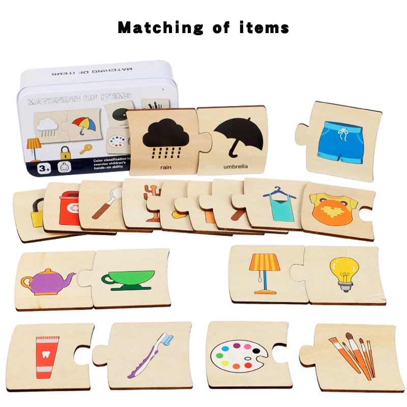 Interactive Wooden Learning Toy – Fun Animal & Number Matching Game for Shape Recognition & Early Math Skills, Ideal for Kids