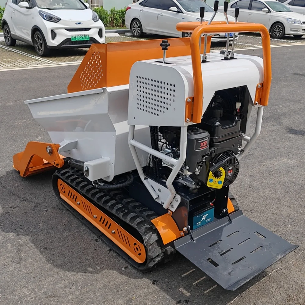 Hot Cheap Small Mini Dumper 500kg Portable Dumper Mini Transporter Construction Hydraulic Diesel Mini Dumper Truck view 3